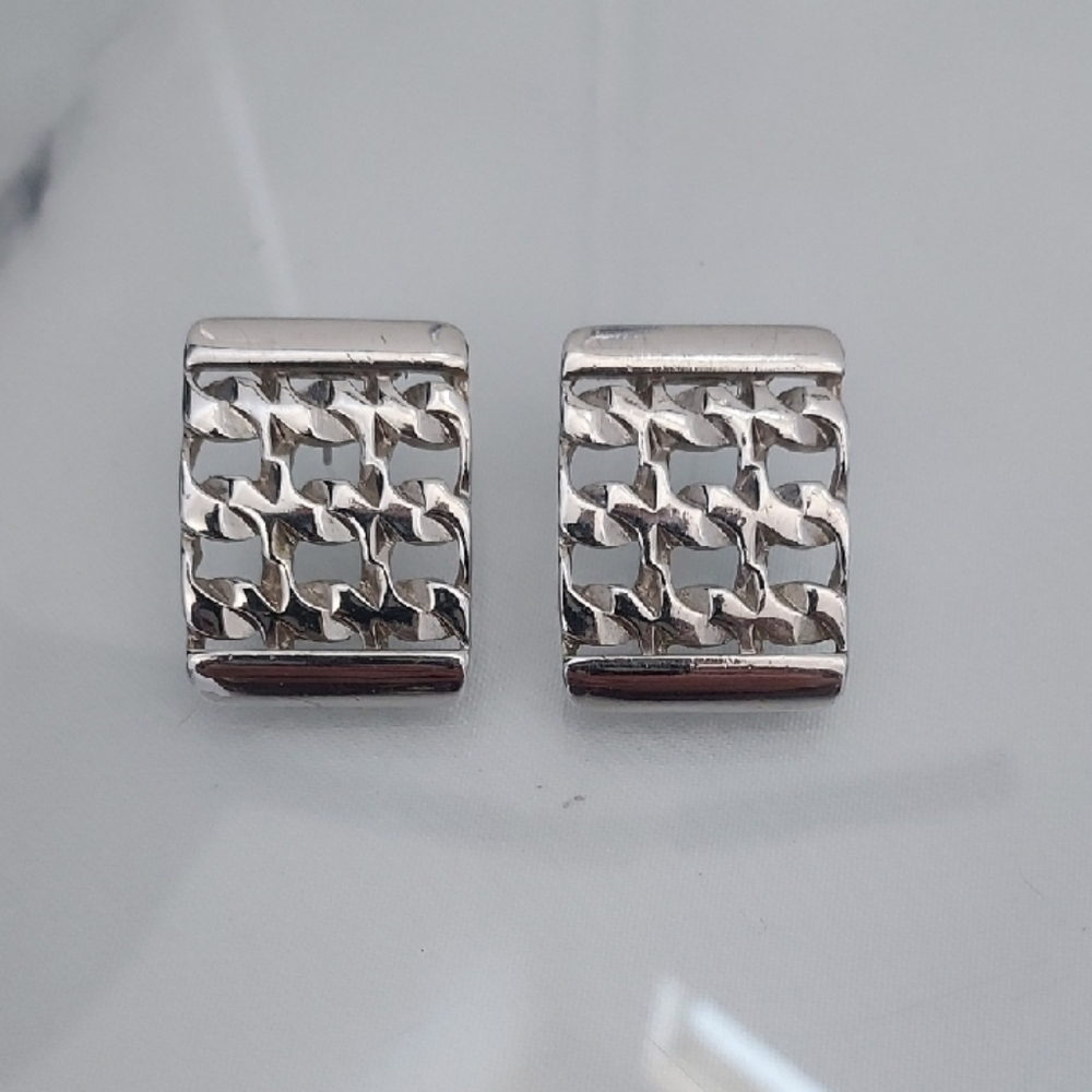 Silver Geometric Vintage Womens Earring